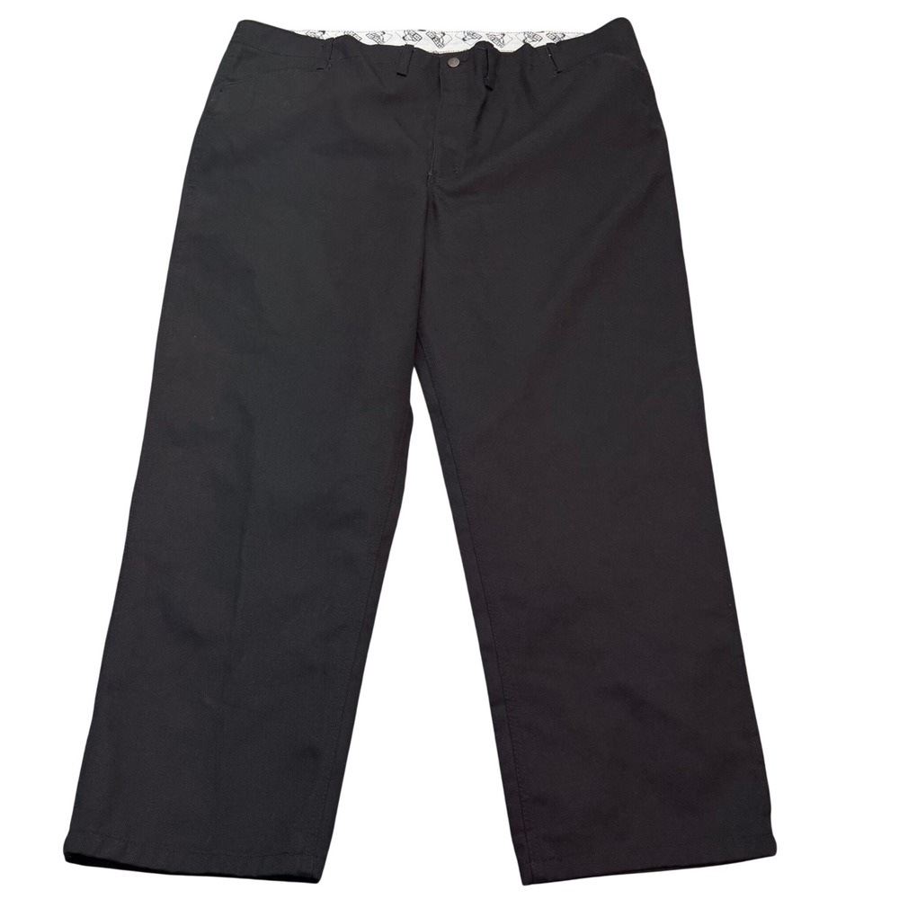Ben Davis Pants Mens 46x31 Original Ben's Relaxed Fit Black Twill Workwear 694